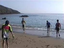 First impressions of Hemmick Beach, Boswinger suggest this is going to be a great place to spend the evening